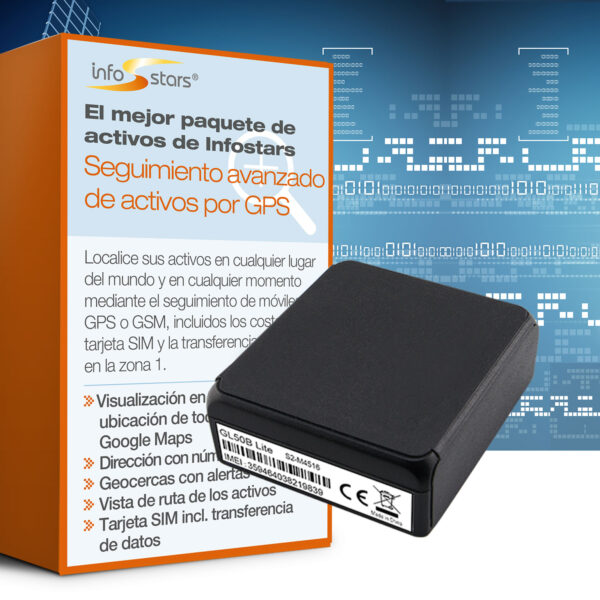 Localizador GPS con batería ligera (GL50b) y paquete de software avanzado de seguimiento de activos