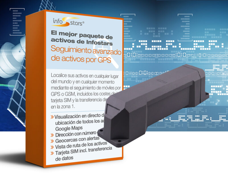 Localizador GPS con batería plus LTE (GL502) y paquete de software avanzado de seguimiento de activos