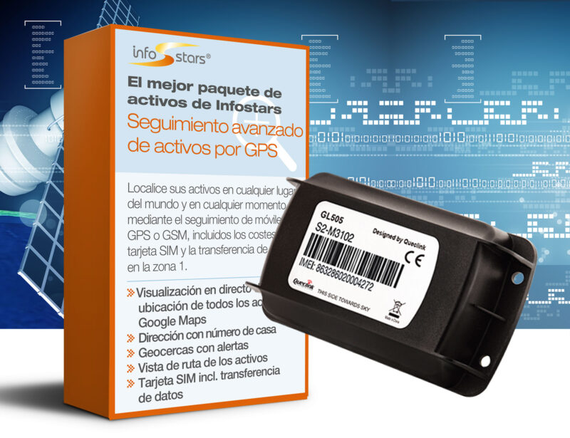 Localizador GPS con batería estándar (GL505) y paquete de software avanzado de seguimiento de activos