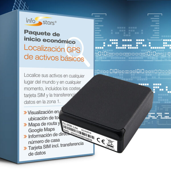 Localizador GPS con batería ligera (GL50b) y paquete de software básico de seguimiento de activos