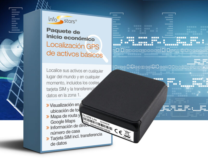 Localizador GPS con batería ligera (GL50b) y paquete de software básico de seguimiento de activos