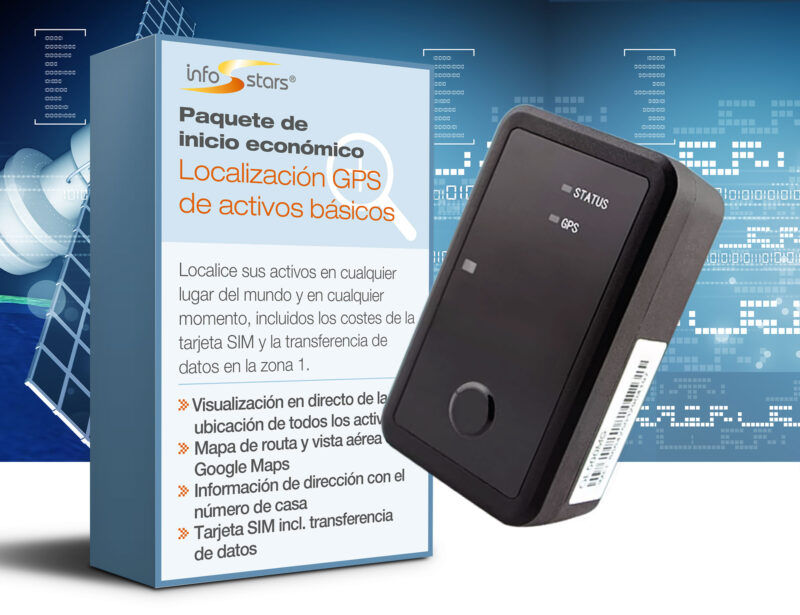 Localizador GPS batería estándar recargable LTE (GL501) y paquete de software básico de seguimiento de activos