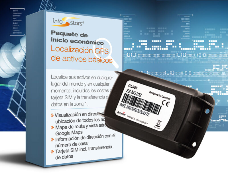 Localizador GPS con batería estándar (GL505) y paquete de software básico de seguimiento de activos