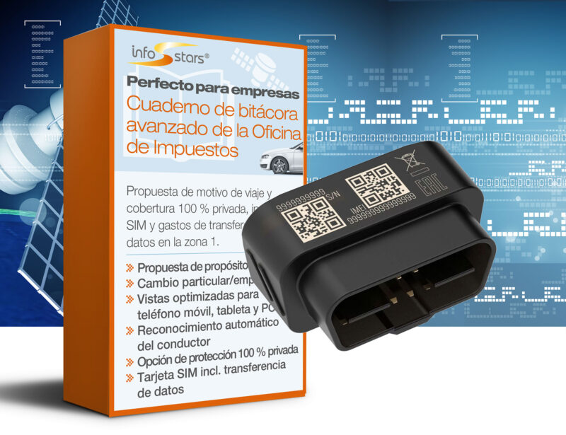 Seguimiento GPS Plug & Play (FMB020) con paquete avanzado de libro de registro de viajes para la Agencia Tributaria