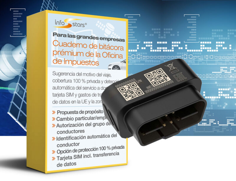 Seguimiento GPS Plug & Play (FMB020) con paquete premium de libro de registro de viajes para la Agencia Tributaria
