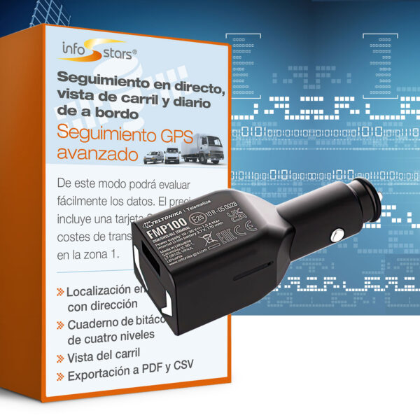 Localizador GPS Plug & Play (FMP100) y paquete de software avanzado GPS de seguimiento