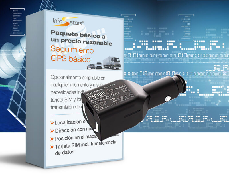 Localizador GPS Plug & Play (FMP100) y paquete básico GPS de seguimiento