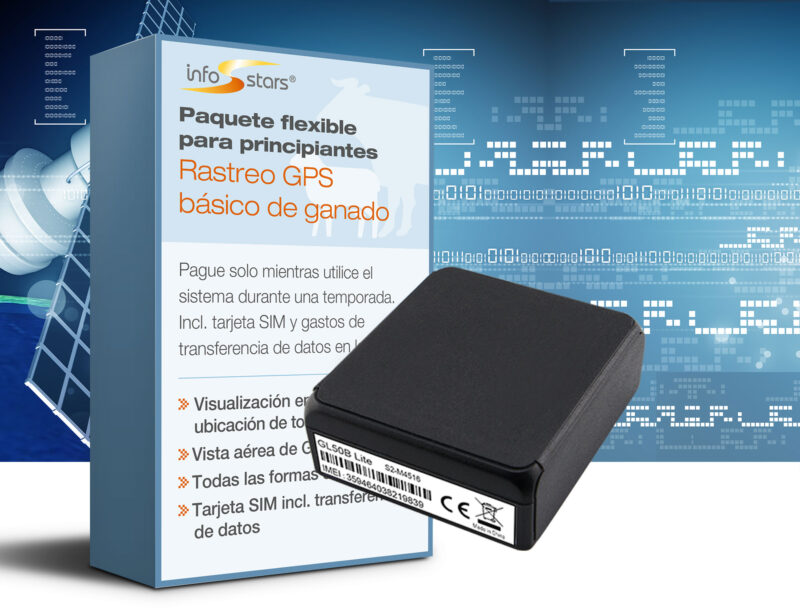 Localizador GPS con batería ligera (GL50b) y paquete de software básico de rastreo GPS de ubicación de animales
