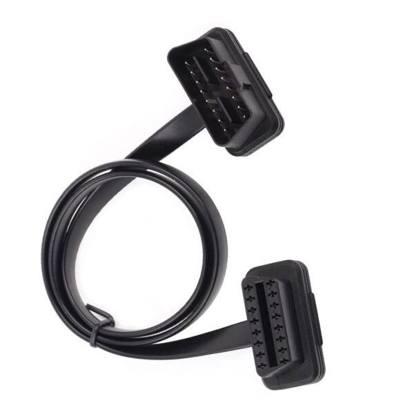 OBD2 Verlängerungskabel 9 pin mit Flachstecker 1m