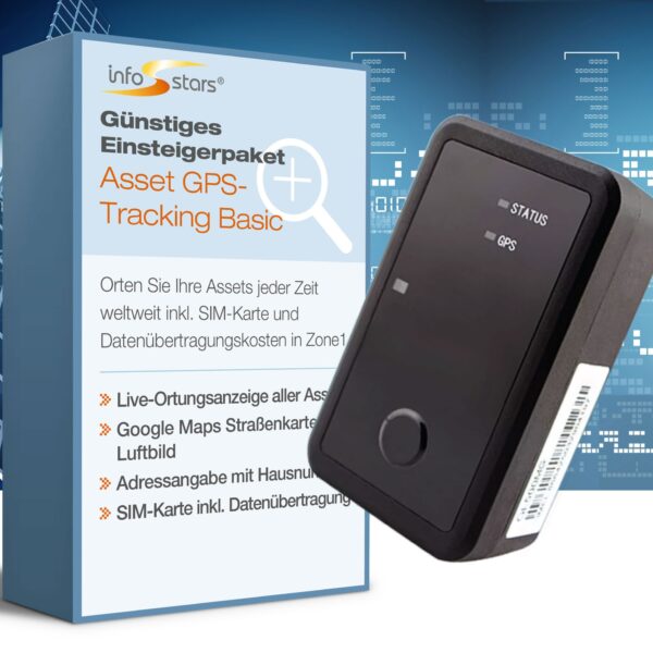 GPS-Tracker Akku Standard LTE (GL501) & Softwarepaket Asset Tracking Basic Bundle