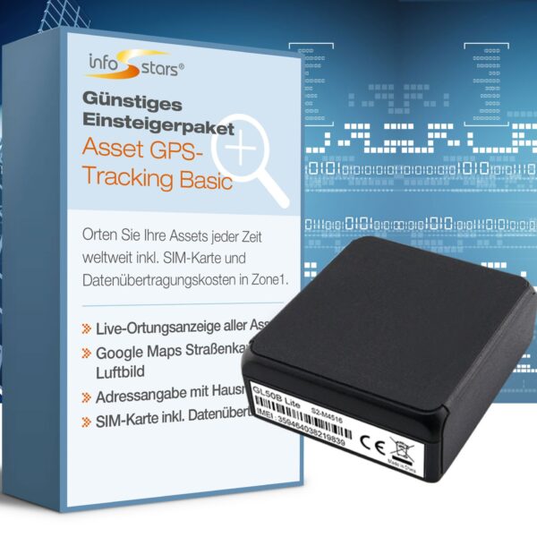 GPS-Tracker Battery Light (GL50b) & Softwarepaket Asset Tracking Basic Bundle