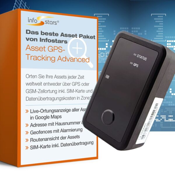 GPS-Tracker Akku Standard LTE (GL521) & Softwarepaket Asset Tracking Advanced Bundle