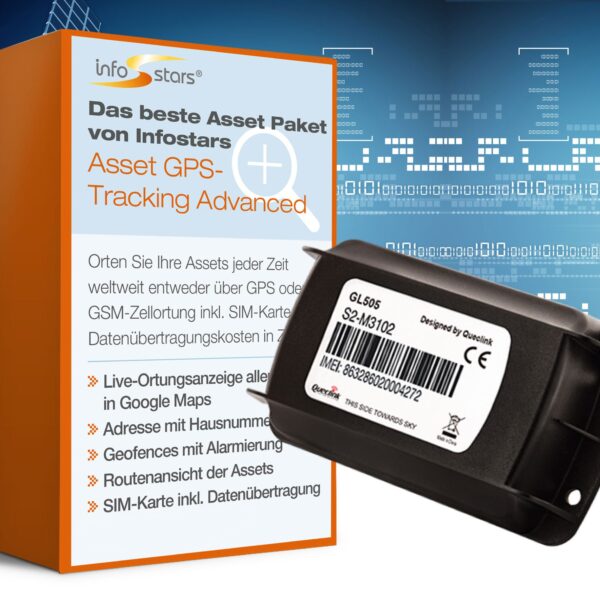 GPS-Tracker Battery Standard (GL505) & Softwarepaket Asset Tracking Advanced Bundle