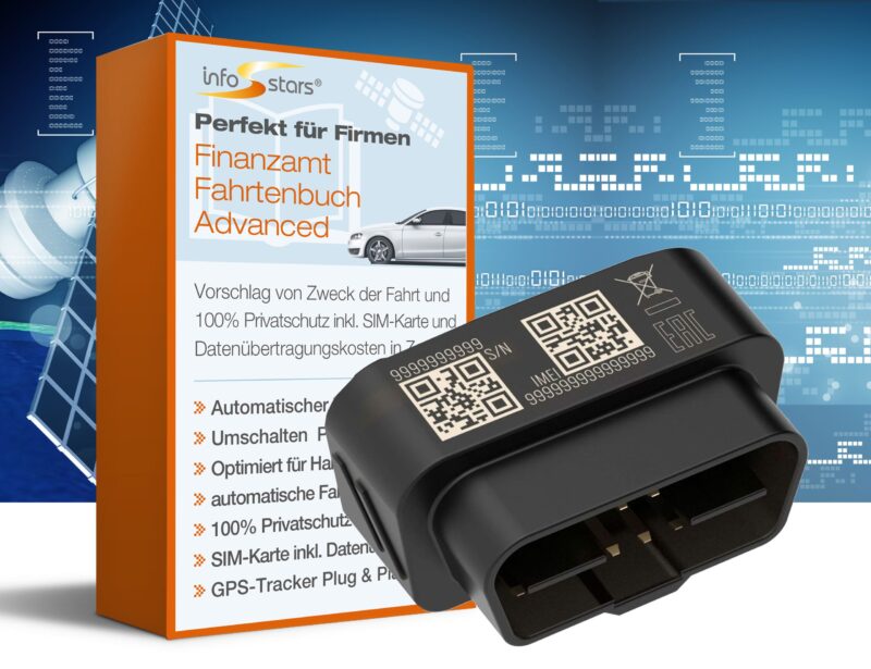 GPS Tracker OBD2 Plug & Play (FMB020) with tax authority logbook advanced package