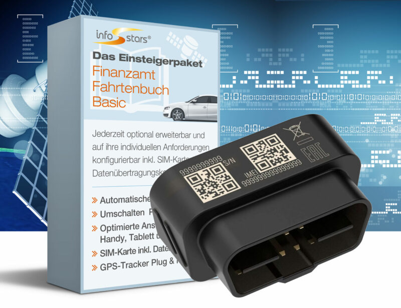 GPS-Tracker Plug & Play (FMB020) mit Finanzamt Fahrtenbuch Basic Paket