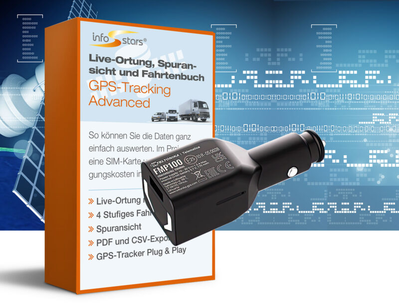 GPS-Tracker Plug & Play (FMP100) mit GPS-Tracking Advanced Bundle