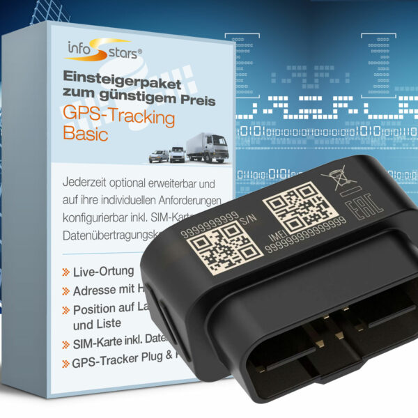 GPS-Tracker Plug & Play (FMB020) mit GPS-Tracking Basic Bundle