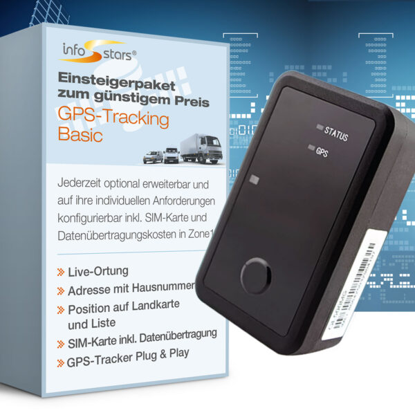 GPS-Tracker Akku Standard LTE (GL521) & Softwarepaket Tracking Basic Paket