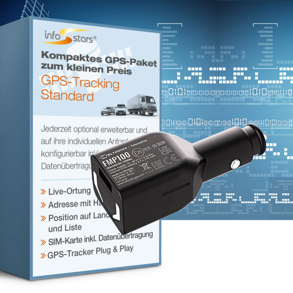 GPS-Tracker Plug & Play (FMP100) mit GPS-Tracking Standard Bundle