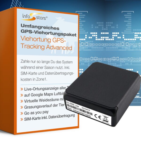 GPS-Tracker Battery Light (GL50b) & GPS-Tracking Viehortung Advanced Bundle