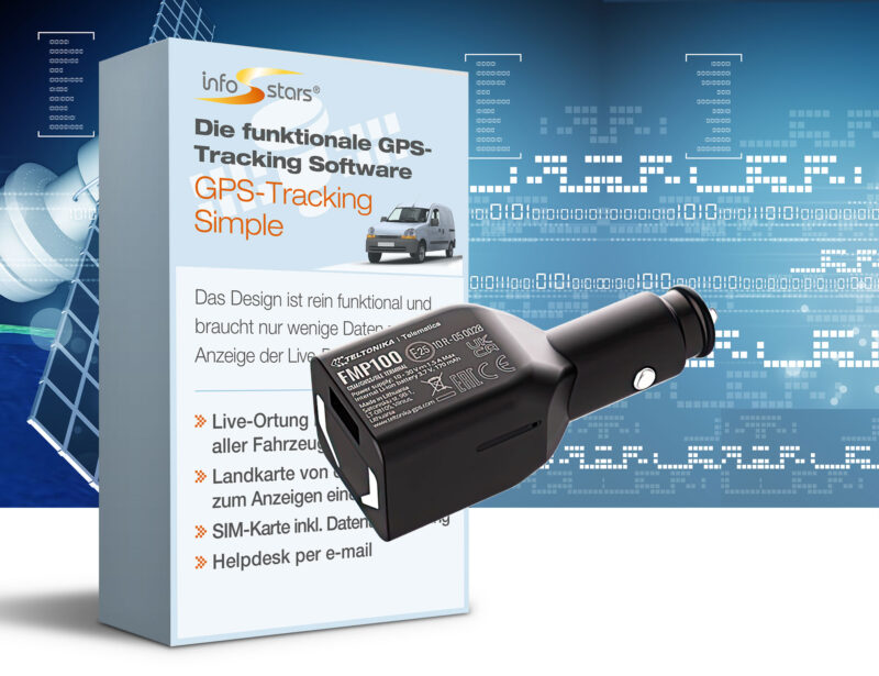 GPS-Tracker Plug & Play (FMP100) mit GPS-Tracking Simple Bundle